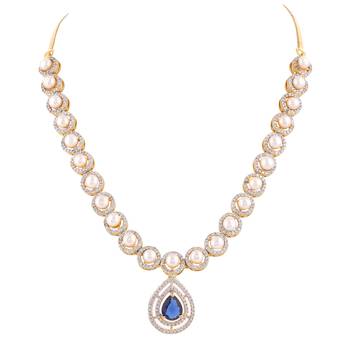 Natural fresh water pearls set from hyderabad 3