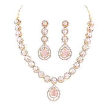 Natural fresh water pearls set from hyderabad 2