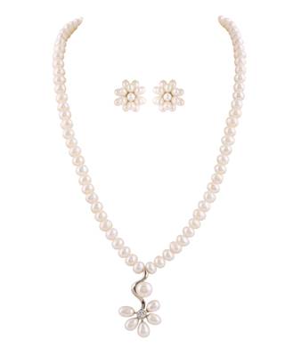 Natural fresh water pearls set from hyderabad 2