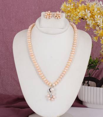 Natural fresh water pearls set from hyderabad 1