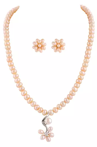 Natural fresh water pearls set from hyderabad