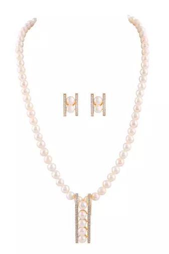 Natural fresh water pearls set from hyderabad