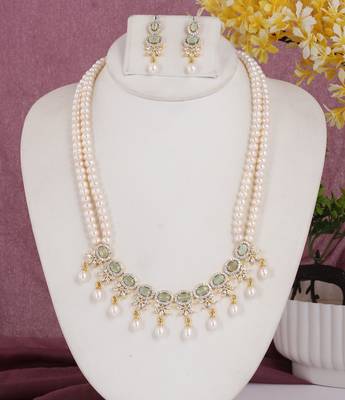 Natural fresh water pearls set from hyderabad 1