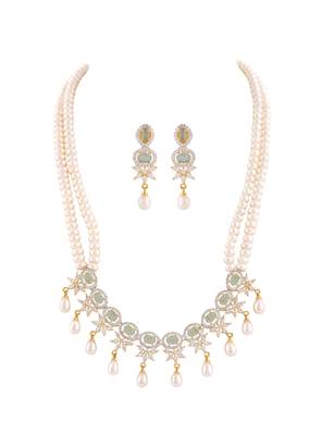 Natural fresh water pearls set from hyderabad 2