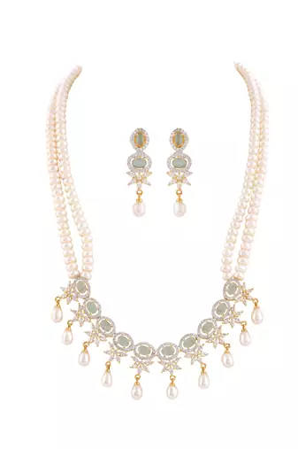 Natural fresh water pearls set from hyderabad