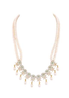Natural fresh water pearls set from hyderabad 3