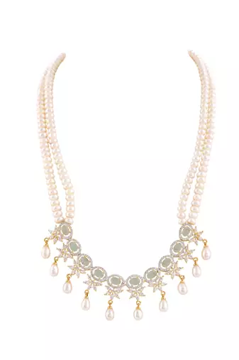 Natural fresh water pearls set from hyderabad