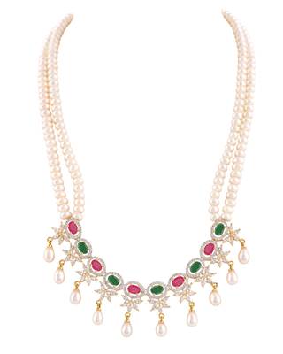 Natural fresh water pearls set from hyderabad 3
