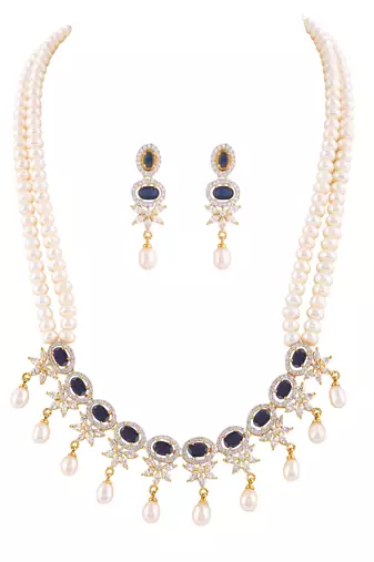 Natural fresh water pearls set from hyderabad