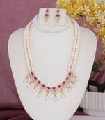 Natural fresh water pearls set from hyderabad