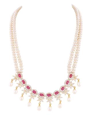 Natural fresh water pearls set from hyderabad 3