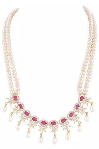 Natural fresh water pearls set from hyderabad