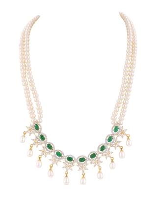 Natural fresh water pearls set from hyderabad 3