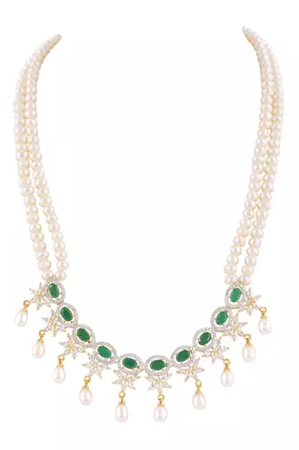 Natural fresh water pearls set from hyderabad