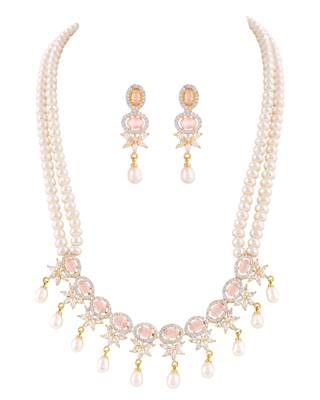 Natural fresh water pearls set from hyderabad 2