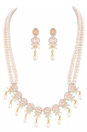 Natural fresh water pearls set from hyderabad