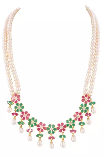 Natural fresh water pearls set from hyderabad