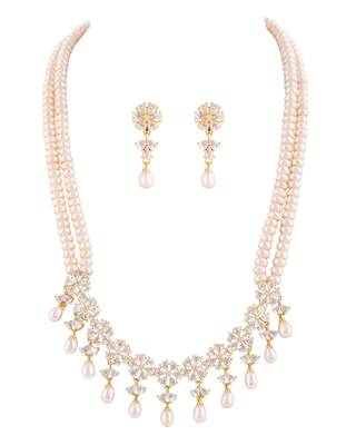Natural fresh water pearls set from hyderabad 2
