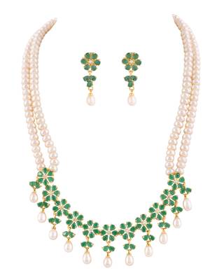 Natural fresh water pearls set from hyderabad 2