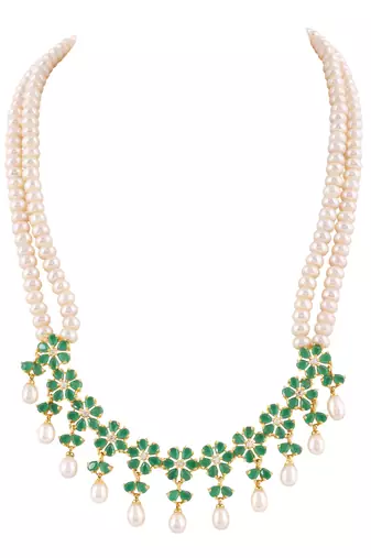 Natural fresh water pearls set from hyderabad