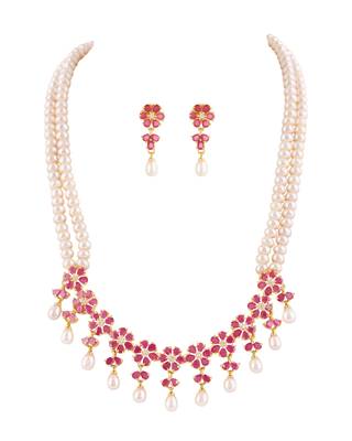Natural fresh water pearls set from hyderabad 2