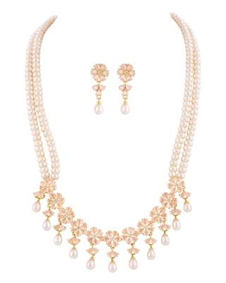 Natural fresh water pearls set from hyderabad 2