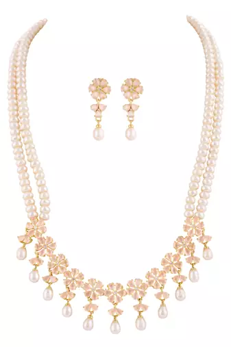 Natural fresh water pearls set from hyderabad