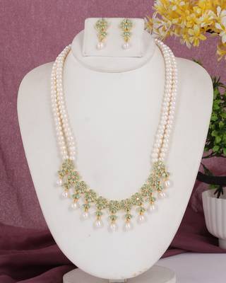 Natural fresh water pearls set from hyderabad 1