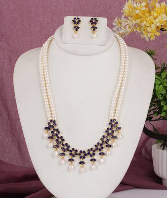 Natural fresh water pearls set from hyderabad 1