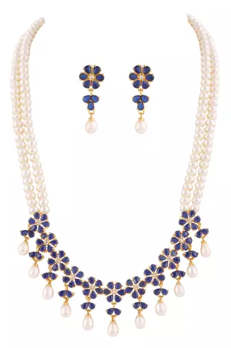 Natural fresh water pearls set from hyderabad