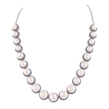 Natural fresh water pearls set from hyderabad 3