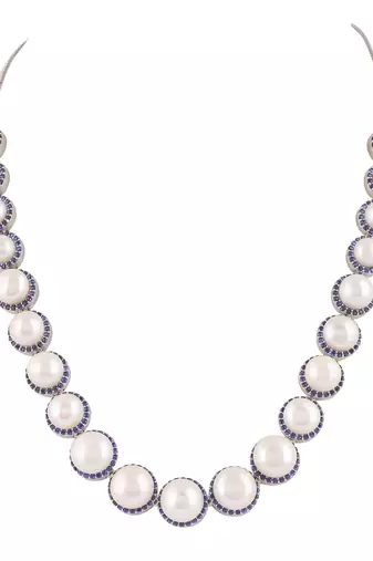 Natural fresh water pearls set from hyderabad