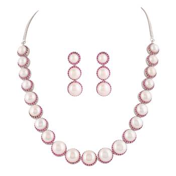 Natural fresh water pearls set from hyderabad 2