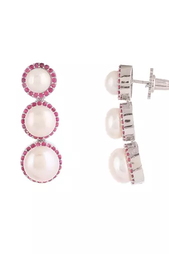 Natural fresh water pearls set from hyderabad