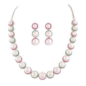 Natural fresh water pearls set from hyderabad 2