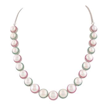 Natural fresh water pearls set from hyderabad 3