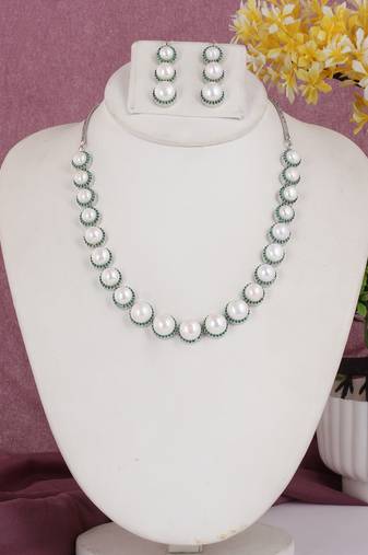 Natural fresh water pearls set from hyderabad