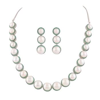 Natural fresh water pearls set from hyderabad 2