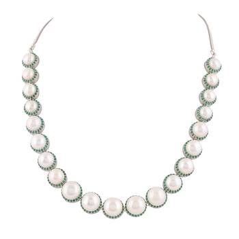 Natural fresh water pearls set from hyderabad 3
