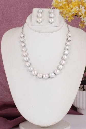 Natural fresh water pearls set from hyderabad