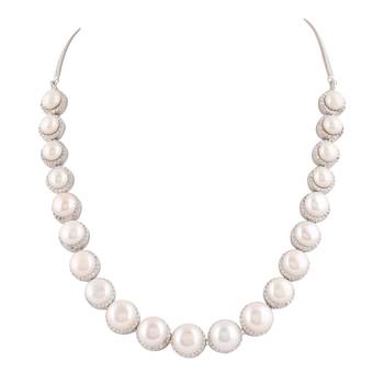Natural fresh water pearls set from hyderabad 3