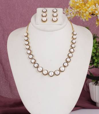 Natural fresh water pearls set from hyderabad 1