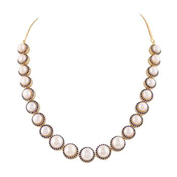 Natural fresh water pearls set from hyderabad 3