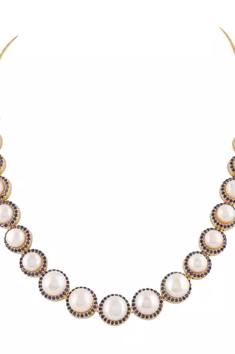 Natural fresh water pearls set from hyderabad