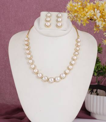 Natural fresh water pearls set from hyderabad 1