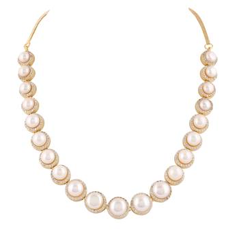 Natural fresh water pearls set from hyderabad 3