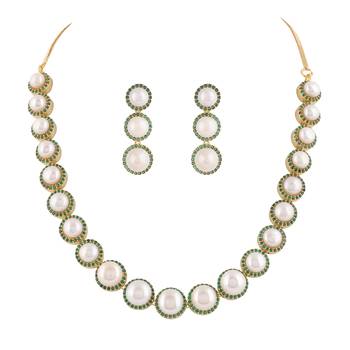 Natural fresh water pearls set from hyderabad 2