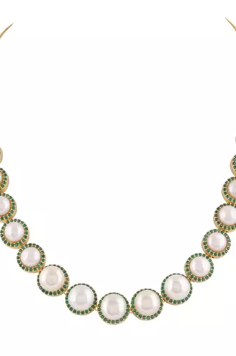 Natural fresh water pearls set from hyderabad