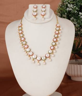 Natural fresh water pearls set from hyderabad 1