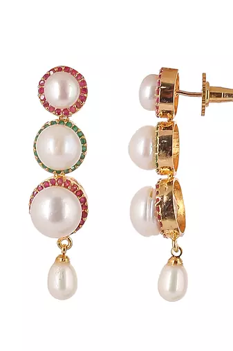 Natural fresh water pearls set from hyderabad